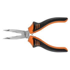 Hosszúcsőrű fogó 160mm, hajlított