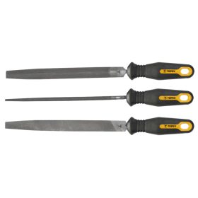 Reszelő készlet 200mm, lapos, félkör, kör,, 3db