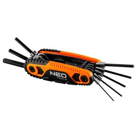   Imbuszkulcs készlet, összecsukható 1.5, 2, 2.5, 3, 4, 5, 6, 8mm, 8 részes