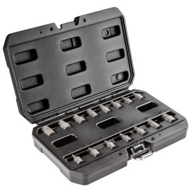   Törtcsavar-kihajtó készlet, 1/2", 3-14mm, M6-M24, 15db