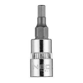 Imbusz dugókulcs 1/4" H4, 37mm, min. rendelés: 5db