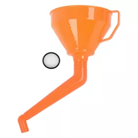 Tölcsér 160mm, 1.2L, hajlított kifolyóval, polietilén