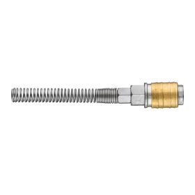   Pneumatikus gyorscsatlakozó, tömlővéges, védőrugós 6mm