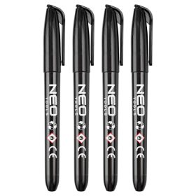   4db jelölőfilc, vízálló olajalapú festékkel, használat előtt felrázandó, fekete, normál hegyű, min. rendelés: 6db