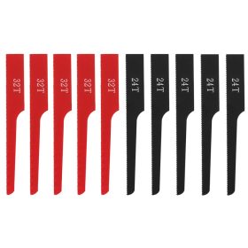   Fűrészlap készlet 14-034 pneumatikus orrfűrészhez, 24 és 32 fogú lapok, 10db