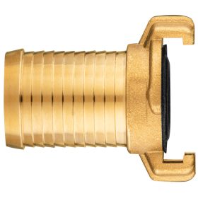   Réz tömlőcsatlakozó, körmös, bajonett záras, 1 1/4"