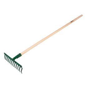 Gereblye, 12 fogú, fa nyéllel, min. rendelés: 4db