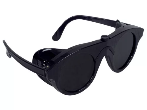 Lánghegesztő DIN5 védőszemüveg műanyag fekete