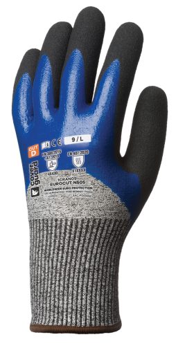 EUROCUT N505 VÁGÁSBIZTOS, 3/4 HÁT KÉK NITRIL + CSB RÉTEG_7