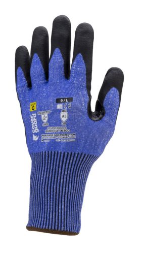 EUROCUT N300 FEKETE/KÉK MÁRTOTT V.BIZTOS VÉDŐKESZTYŰ_11