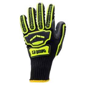 EUROSTRONG VIBE REZGÉSCSILLAPÍTÓ KESZTYŰ FEKETE_09