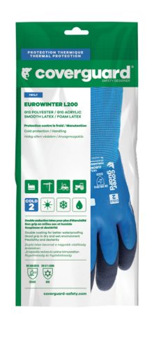 EUROWINTER L200 KÉK/FEK BÉLELT KESZTYŰ DUPLA LATEX MR_11