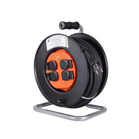   Hosszabbító kábeldob 4 földelt aljzattal, 3x2,5mm2/25m gumi