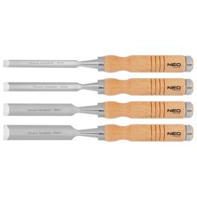 Favéső készlet 6, 12, 18, 24mm, 4db-os fa nyéllel