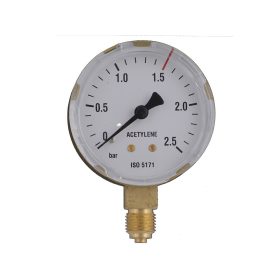 Manométer acetilén 2.5/1.5 bar 63mm