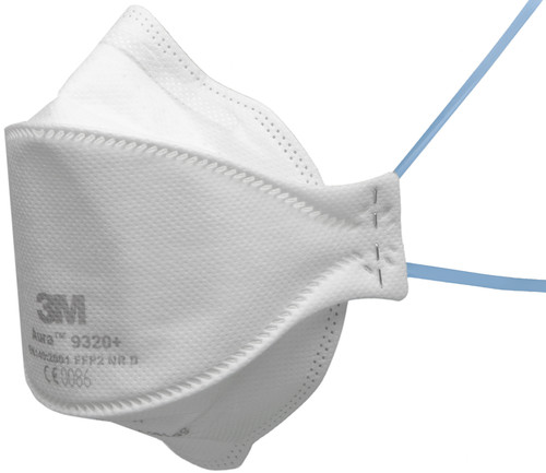 3M 9322+ AURA FFP2 RÉSZECSKESZŰRŐ FÉLÁLARC, 120 DB/KRT