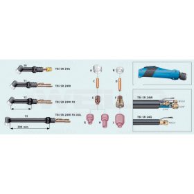 TBi volfrámszorító ház TBi 2,4mm SR24 24CB332