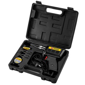   Forrasztópisztoly 150W, kiegészítőkkel, 3db pákacsúcs, forrasztókrém, forrasztóón, kofferben