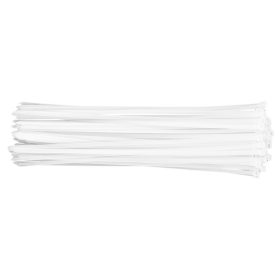 Kábelkötegelő, gyorskötöző, 7.6mmx500mm, fehér, 75db