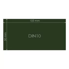 Védőüveg DIN10 50x100mm