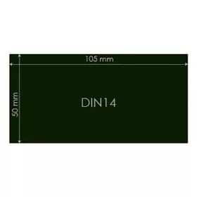 Védőüveg DIN14 50x100mm