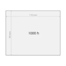 Védőplexi 1000 órás 90x110mm