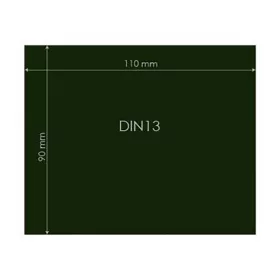 Védőüveg DIN13 90x110mm