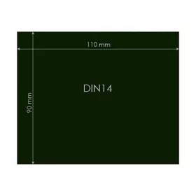 Védőüveg DIN14 90x110mm