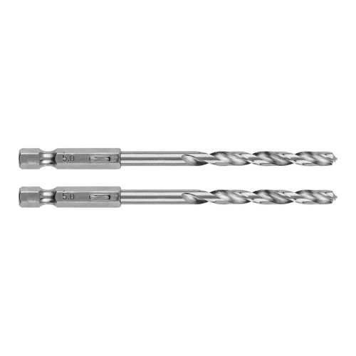 Csigafúró, 1/4" hatszög szárral, HSS DIN 338, 5mm, 2db/cs