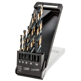 HSS-CNC csigafúró készlet, 124°, Pro-Tec, 4-10mm, 5db