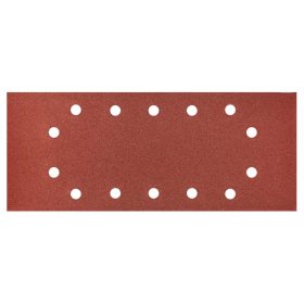 Csiszolópapír tépőzáras 115x280mm, K240, lyukas, 5db