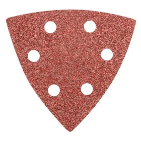   Csiszolópapír tépőzáras delta 93x93mm, K40, lyukas, 5db, min. rendelés: 5cs