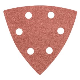   Csiszolópapír tépőzáras delta 93x93mm, K120, lyukas, 5db, min. rendelés: 5cs