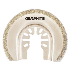   Multigép, rezgőgép lap, HCS, gyémántszemcsés, 85mm, félköríves vágó, kerámiához