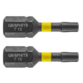 Torziós ütvecsavarozó bit Torx 15x25mm, 2db