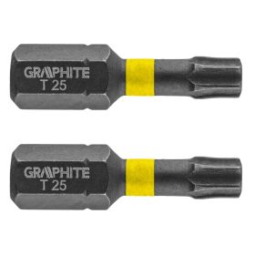 Torziós ütvecsavarozó bit Torx 25x25mm, 2db
