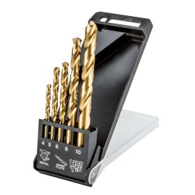 Csigafúró készlet HSS Titán bevonattal 4-10mm, 5db