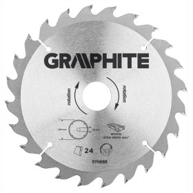 Körfűrészlap keményfém fogakkal, 190x30mm, 24 fog