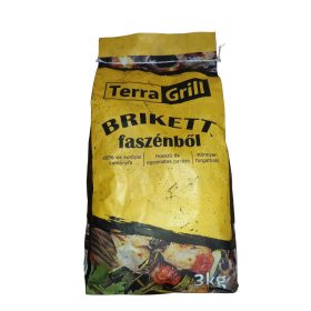   Terra Grill faszénbrikett 3 kg – prémium európai keményfából