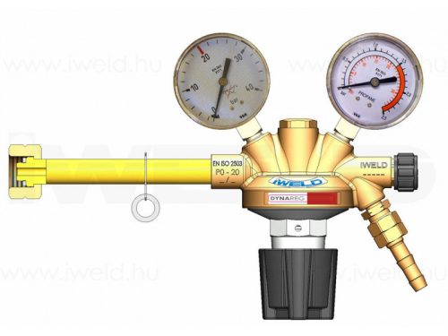 IWELD DYNAREG Propán-bután nyomáscsökkentő 20/1,5bar (2órás)