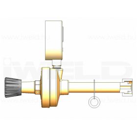   IWELD DYNAREG Propán-bután nyomáscsökkentő 20/1,5bar (1órás)