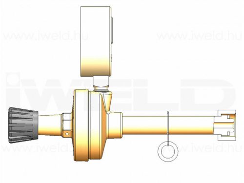 IWELD DYNAREG Propán-bután nyomáscsökkentő 20/1,5bar (1órás)