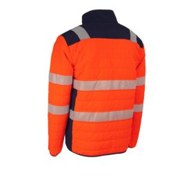 FLAKE FLUO NARANCS/SÖTÉTKÉK THERMO DZSEKI_M