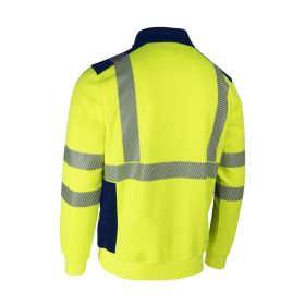 FRISS FLUO SÁRGA/SÖTÉTKÉK PULÓVER_S