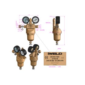   IWELD  központi nyomáscsökk. egység Ox/Inert gáz 230/20bar,300m3/h