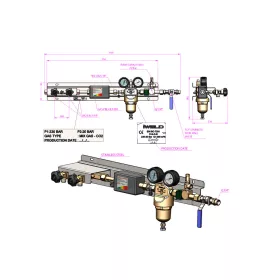   IWELD Lefejtő állomás inert gázokhoz (20bar) gázmelegítővel