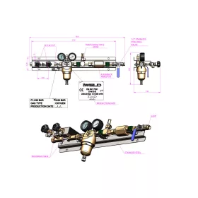 IWELD Lefejtő állomás oxigén gázhoz (20bar)