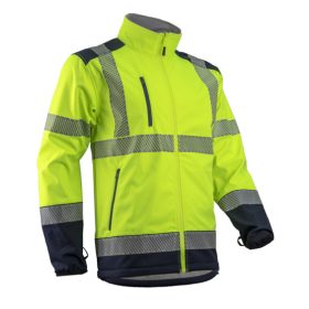 KAZAN KOMBINÁLHATÓ HI-VIZ SÁRGA SOFTSHELL FELSŐ_XL