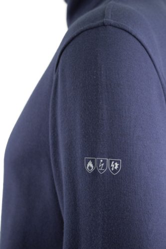 LUG MULTIRISK SÖTÉTKÉK CIPZÁRAS PULÓVER_L