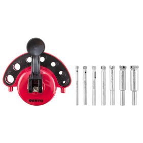   Gyémánt fúrókészlet 5-12mm fúrószár, fúrószár vezető, 8db